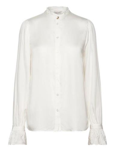 Baba Blouse Tops Blouses Long-sleeved White Fabienne Chapot