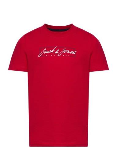 Jack & J S Jjzuri Tee Ss Crew Neck Jnr Röd