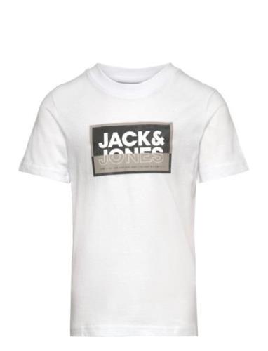 Jcologan Tee Ss Crew Neck Ss24 Jnr Tops T-shirts Short-sleeved White J...