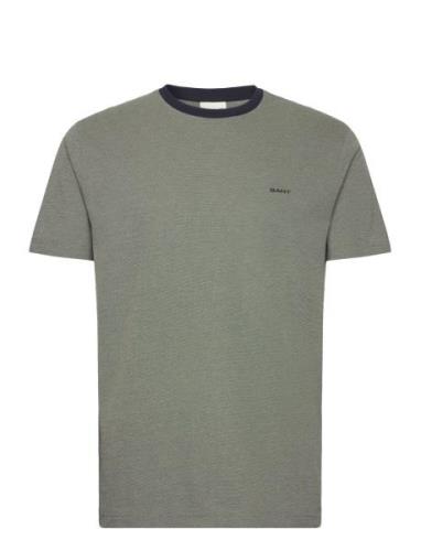 4-Col Oxford Regular Ss T-Shirt Tops T-shirts Short-sleeved Green GANT
