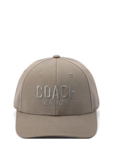 Coach Embroidered Baseball Hat Accessories Headwear Caps Beige Coach A...