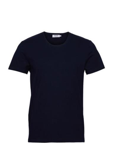Henri Organic Cotton T-Shirt Tops T-shirts Short-sleeved Blue FRENN