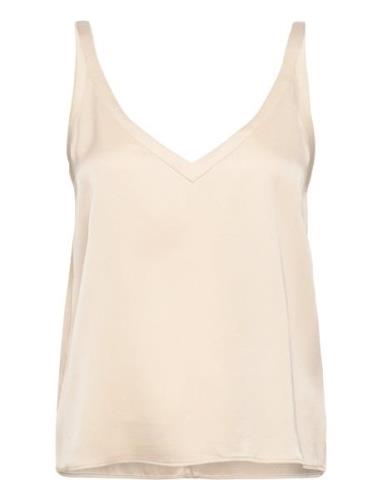 Shin Tank Tops Blouses Sleeveless Cream Ahlvar Gallery