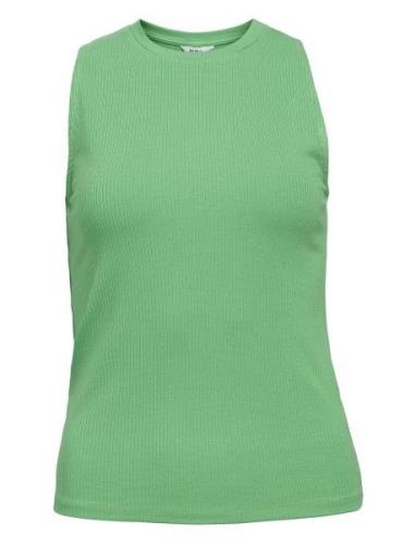 Objjamie S/L Tank Top Tops T-shirts & Tops Sleeveless Green Object