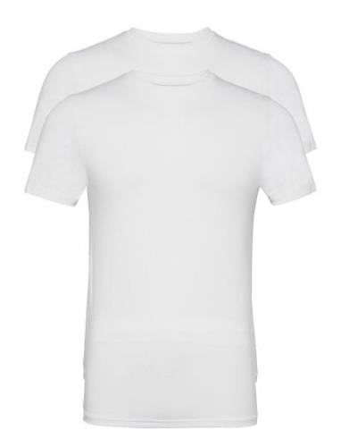 Tee 2-Pack Bamboo Fsc Tops T-shirts Short-sleeved White Resteröds