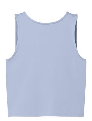 Nlfdinci Sl Crop Tank Top Tops T-shirts Sleeveless Blue LMTD