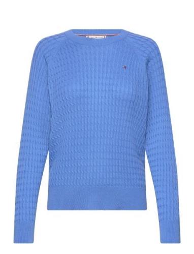 Co Cable C-Nk Sweater Tops Knitwear Jumpers Blue Tommy Hilfiger