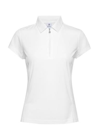Macy Cap/S Polo Shirt Sport T-shirts & Tops Polos White Daily Sports