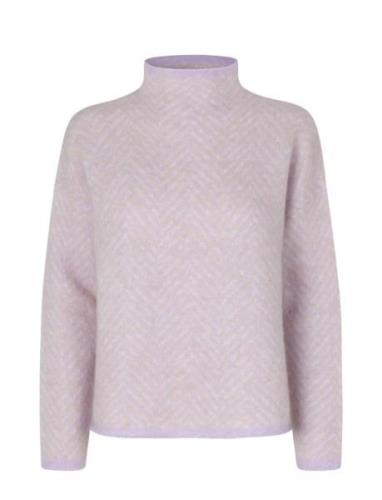 Second Female Herrin Knit New T-Neck Lila