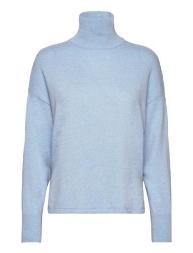 Lr-Zophia Tops Knitwear Turtleneck Blue Levete Room