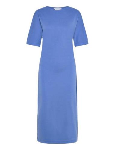 Mschjuniper Lynette 2/4 Dress Maxiklänning Festklänning Blue MSCH Cope...
