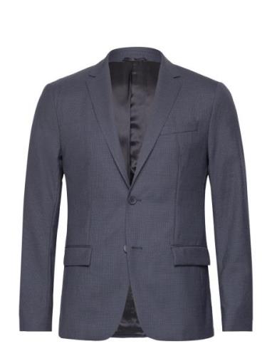 Calvin Klein Houndstooth Slim Suit Blazer Marinblå