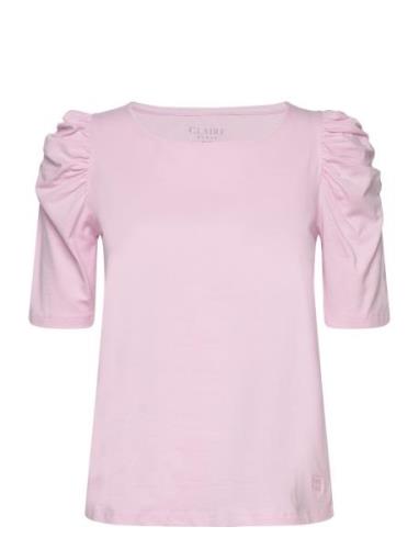 Adrienne - T-Shirt Tops Blouses Short-sleeved Pink Claire Woman