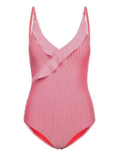Santorini Swimsuit Baddräkt Badkläder Red Missya