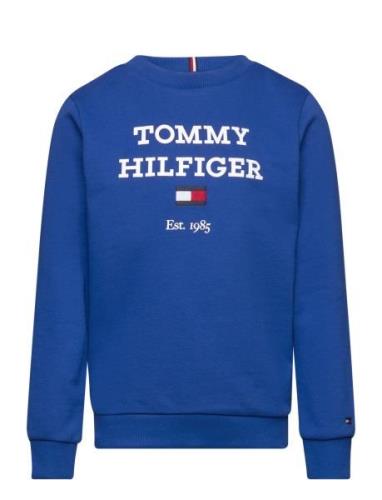 Th Logo Sweatshirt Tops Sweat-shirts & Hoodies Sweat-shirts Blue Tommy...