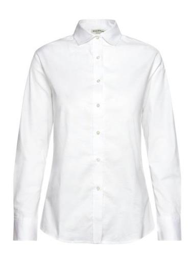 Bs Marie Slim Fit Shirt Tops Shirts Long-sleeved White Bruun & Stengad...