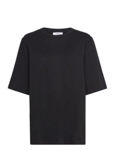 Jim T-Shirt Designers T-shirts & Tops Short-sleeved Black Stylein