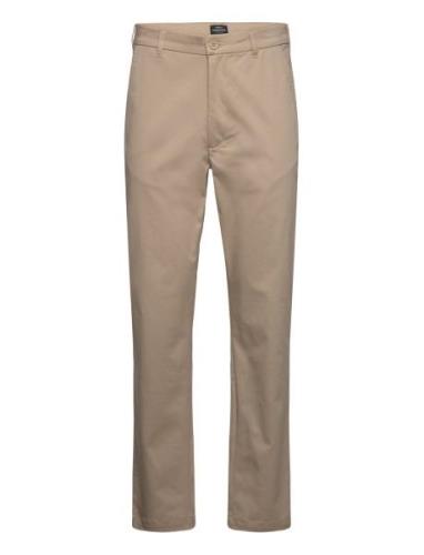 Cotton Twill Stretch Elias Pants Bottoms Trousers Casual Beige Mads Nø...