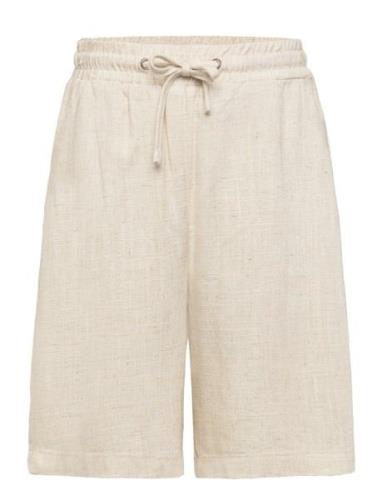 Grtanja Linen Shorts Bottoms Shorts Beige Grunt