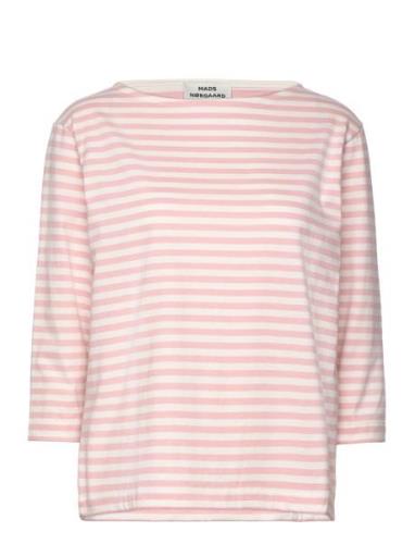 Soft Single Stripe Silje 3/4 Tee Tops T-shirts & Tops Long-sleeved Pin...