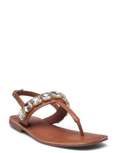 Sandal Platta Sandaler Brown Sofie Schnoor