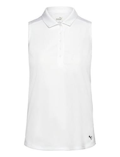 W Pure Sl Polo Tops T-shirts & Tops Polos White PUMA Golf