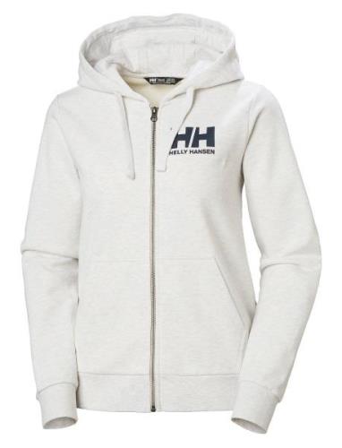 W Hh Logo Full Zip Hoodie 2.0 Sport Sweat-shirts & Hoodies Hoodies Whi...