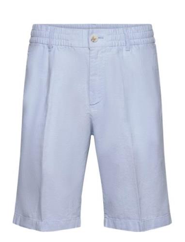 Regular Linen Shorts Bottoms Shorts Casual Blue Tom Tailor