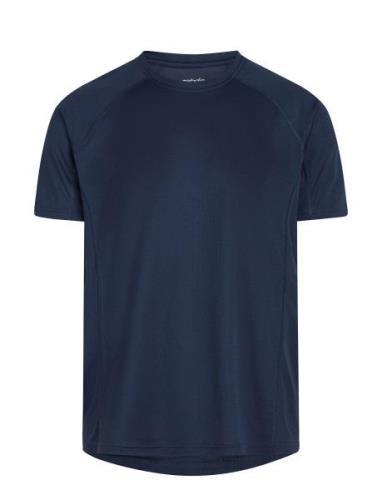 ZEBDIA Men Sports S/S T-Shirt Marinblå