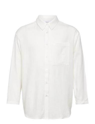 Grunt Latti Ls Linen Shirt Vit