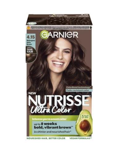 Garnier Nutrisse Ultra Color 4.15 Mahogany Ashy Brown Beauty Women Hai...