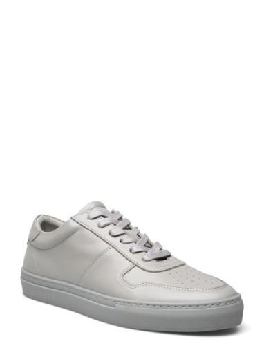 Les Deux Wesley Leather Sneaker Grå