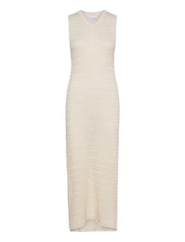 Shira Knit Dress Maxiklänning Festklänning Cream Noella