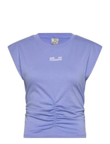 Jelona Tops T-shirts & Tops Short-sleeved Blue Baum Und Pferdgarten