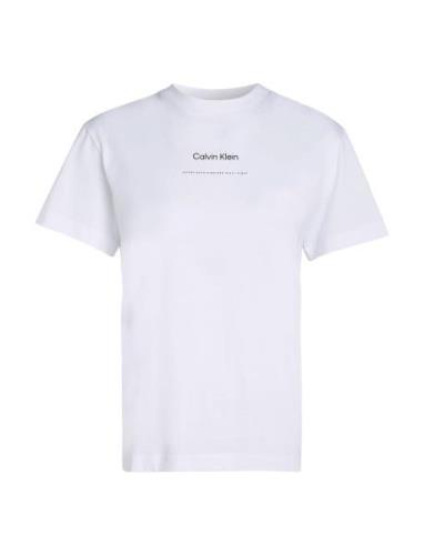 Calvin Klein Multi Logo Regular T-Shirt Vit