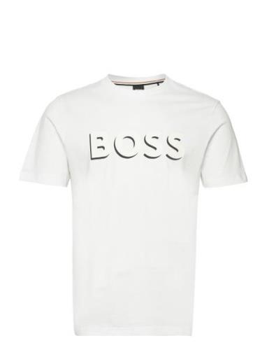Tiburt 339 Tops T-shirts Short-sleeved White BOSS