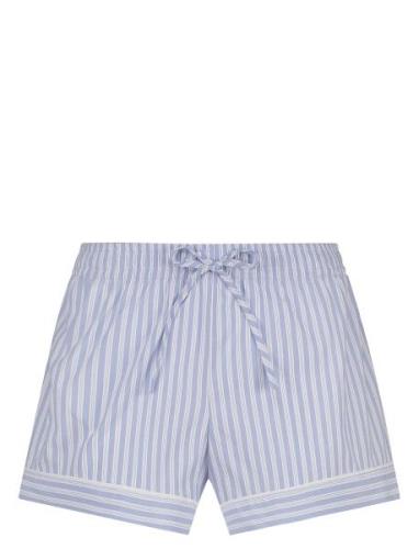 Short Cotton Stripe Shorts Blue Hunkemöller
