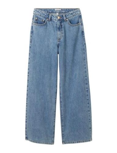 Wide Leg Denim Pants Badshorts Blue Tom Tailor