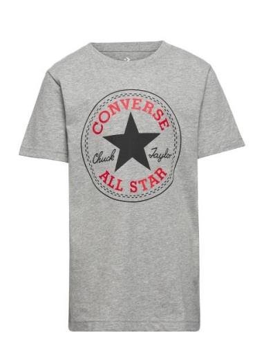 Converse Chuck Patch Tee Sport T-shirts Short-sleeved Grey Converse