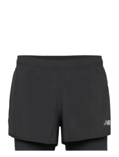 Sport Essentials 2-In-1 Short 3" Sport Shorts Sport Shorts Black New B...