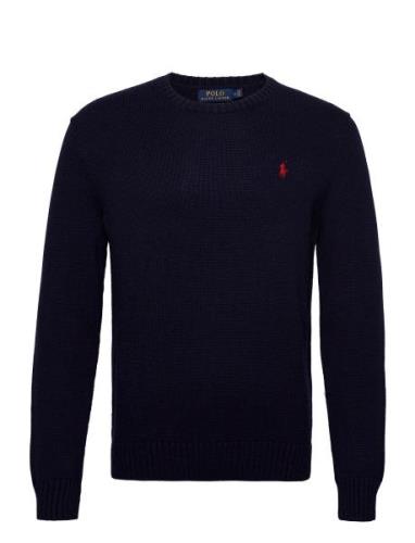 Polo Ralph Lauren Cotton Crewneck Sweater Marinblå