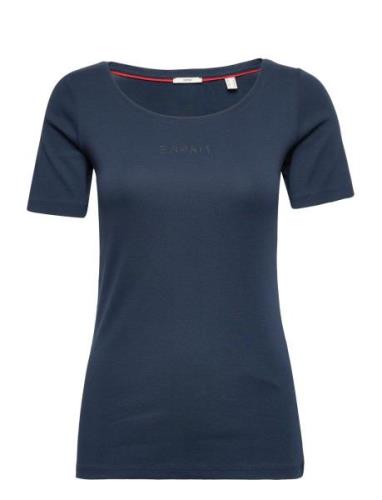 Esprit Casual T-Shirts Marinblå