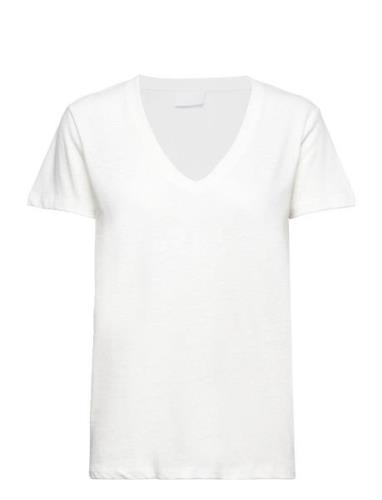 2Nd Beverly - Essential Linen Jersey Tops T-shirts & Tops Short-sleeve...