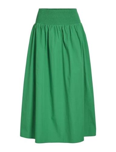 Vimia Hw Midi Skirt/Ka Knälång Kjol Green Vila