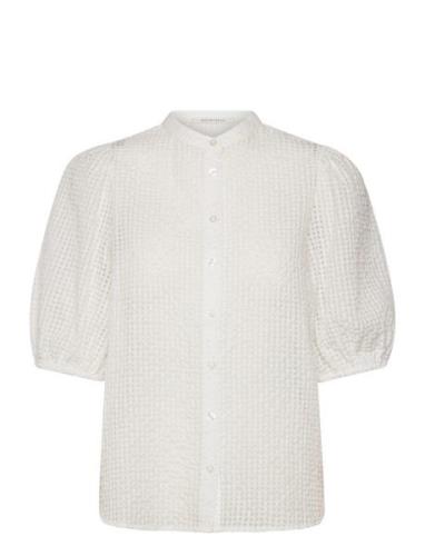 Tascha Shirt Tops Shirts Short-sleeved White Second Female