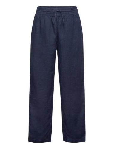 Relaxed Linen Pants Bottoms Trousers Navy GANT