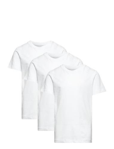 Jjeorganic Basic Tee Ss 3Pk Mp Jnr Tops T-shirts Short-sleeved White J...