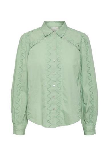 Yaskenora Ls Shirt S. Tops Shirts Long-sleeved Green YAS