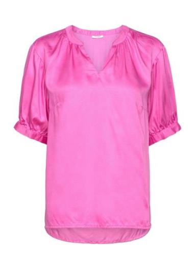 Rosefie - Shirt Tops Blouses Short-sleeved Pink Claire Woman