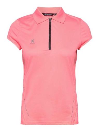 Lds Scratch 37.5 Cupsleeve Sport T-shirts & Tops Polos Pink Abacus